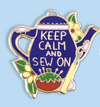 Jubly Umph Lapel Pin • Keep Calm and Sew On