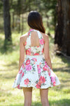 women's Skater dress Floral Choker Skater Dress • Ivory Floral Buy Australian Fashion Alt finery