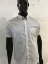 Van Heusen Mens Short Sleeve Shirt • White with Black Check
