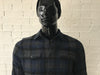 Men's Check Shirt By Bass • Black and Navy