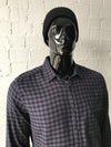 Mens Checked Shirt * Navy and Grey Check By Bass & Co.