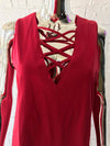 Womens Plus Size Red Tank Top