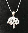 Womens Silver Necklace Pendant Curly Tree of Life 