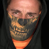 Face Shield/ Tubular Bandana • Tactical Orange Skull
