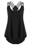 Womens Plus Size • Tank with Criss Cross Back