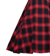 Womens Vintage Style Dress • Black and Red Plaid 