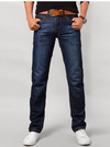 Men's Blue Jeans • Straight leg with Flap pocket