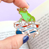 Jubly Umph Lapel Pin • There's No Such Thing As Too Many Books