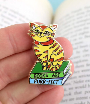 Jubly Umph Lapel Pin • Books are Purr-fect