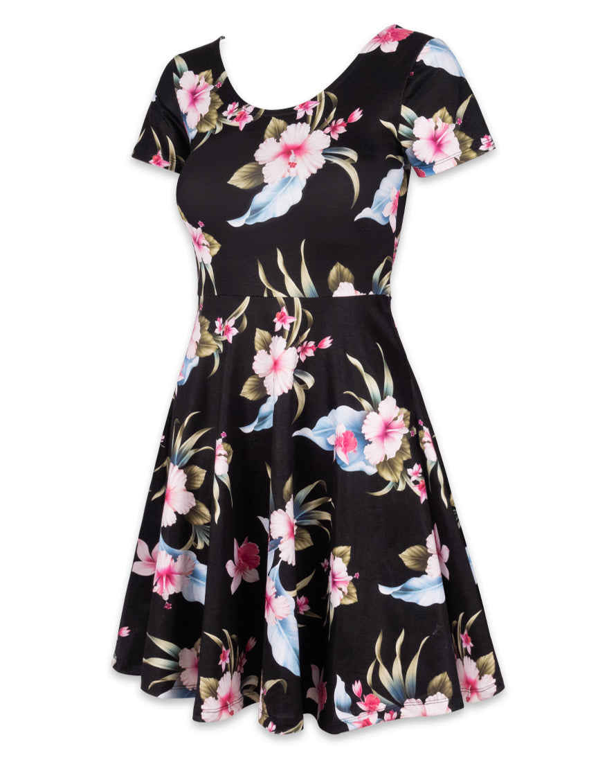 Womens Liquorbrand Luau Black Dress