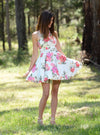 women's Skater dress Floral Choker Skater Dress • Ivory Floral Buy Australian Fashion Alt finery
