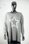 Womens Grey Jumper with Star