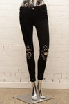 Womens Black Studded Jeans
