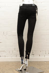 Womens Black Studded Jeans