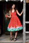 Womens Vintage Style Dress • Novelty Print 