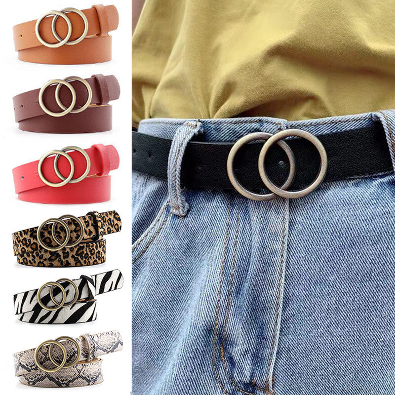 Womens Double Circle Belt