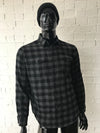 Men's Check Shirt By Bass • Black and Navy