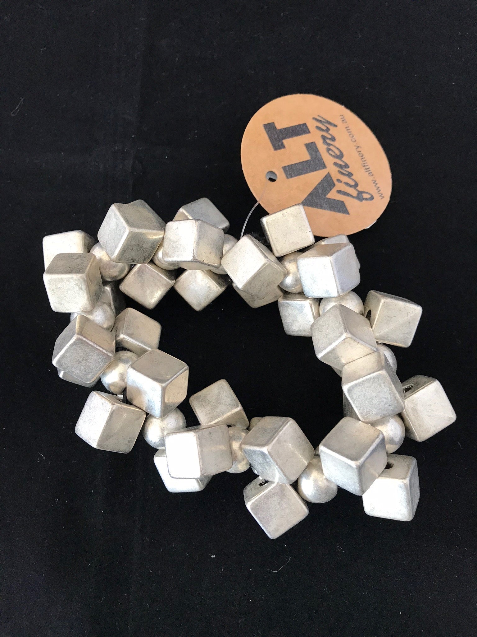 Cube Cluster Bracelet • Silver