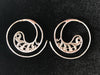 Paisley Curl Hoop Sterling Silver Earrings