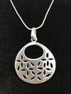 Art Deco Style Silver Pendant and Chain