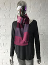 Scarf • Striped Pink and Purple Tone Knit
