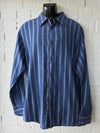 Mens Shirt  • Blue with White stripes • XL