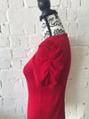 Womens Jumper • Red Short Sleeve Knit • Size 10