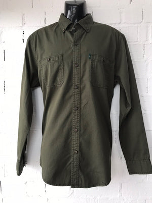 Mens Khaki Shirt •  G.H bass and Co.