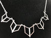 Womens Necklace • Geometric shape with Diamantes