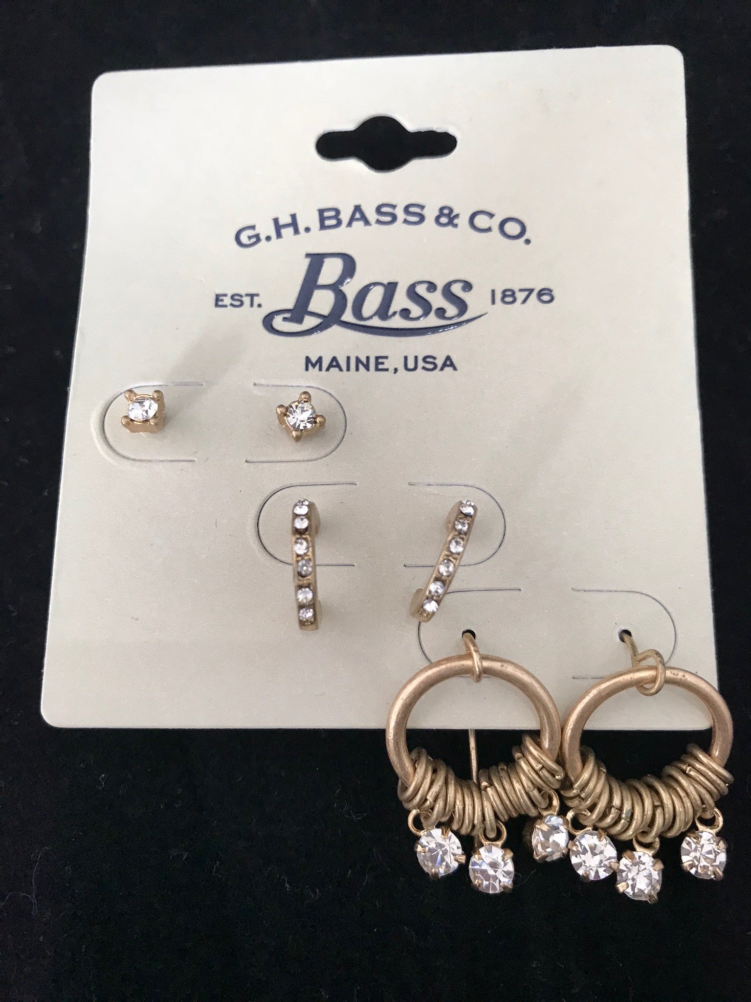 Womens Diamante Earrings • 3 Styles