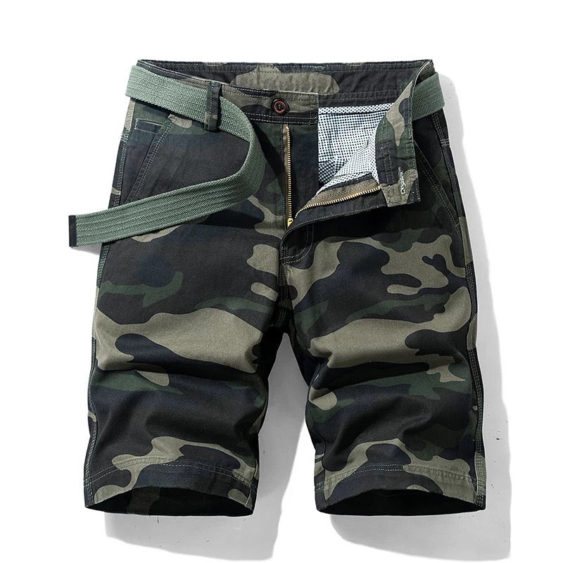 Mens Cargo Shorts • Army Camo Print