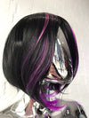 Cosplay Wig • Purple and Black Layered Bob