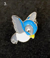 Lapel Pin Set • Blue Birds • By Alt Finery