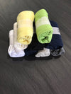 Womens Socks • Mixed Coloured Mini Crew • Small
