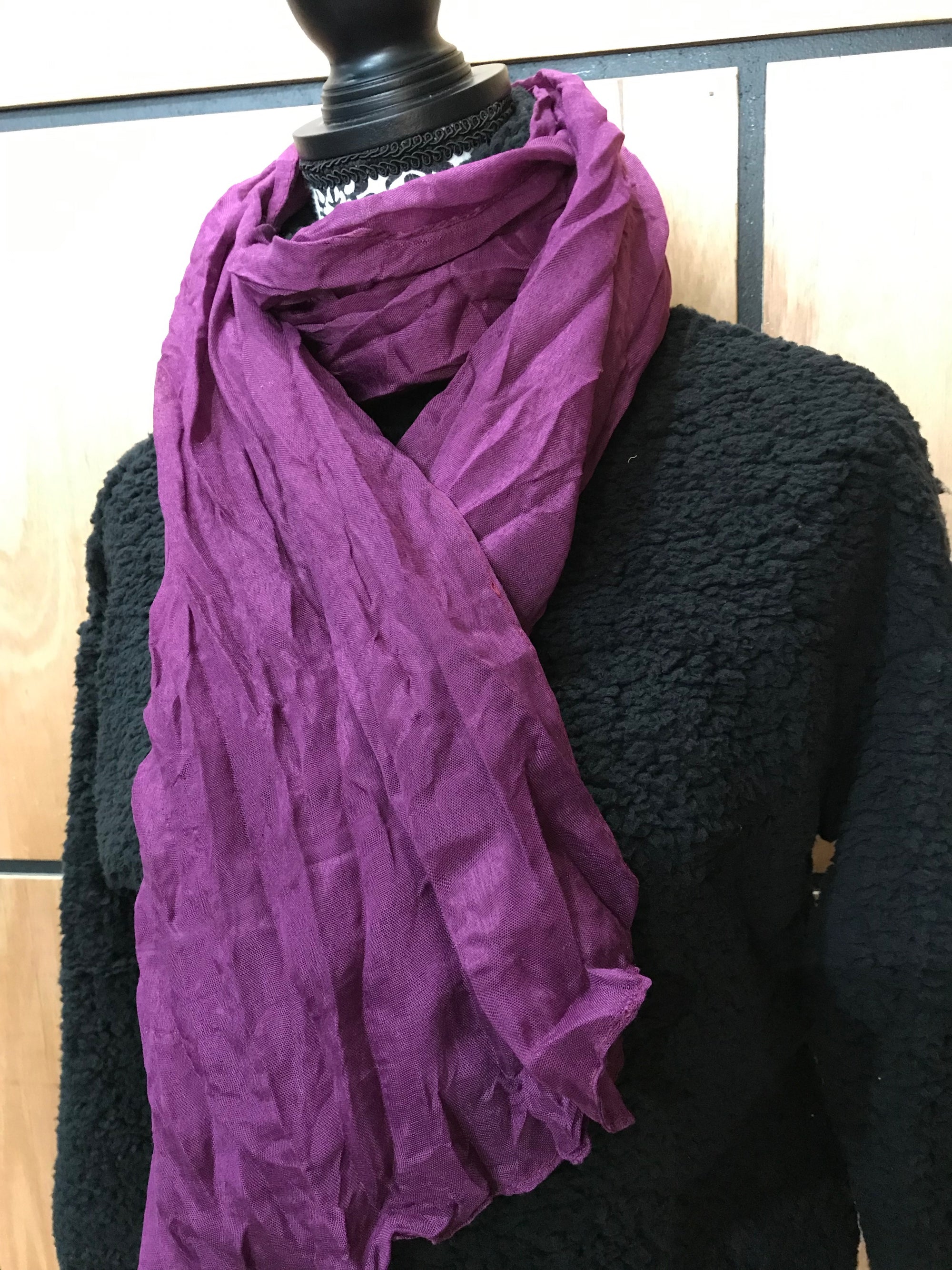 Womens Cotton Voile Scarf • Assorted Colours 