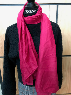Womens Cotton Voile Scarf • Assorted Colours 