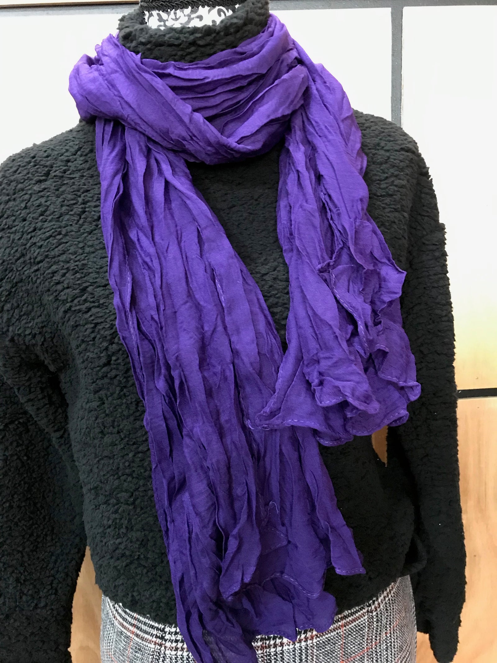 Womens Cotton Voile Scarf • Assorted Colours 