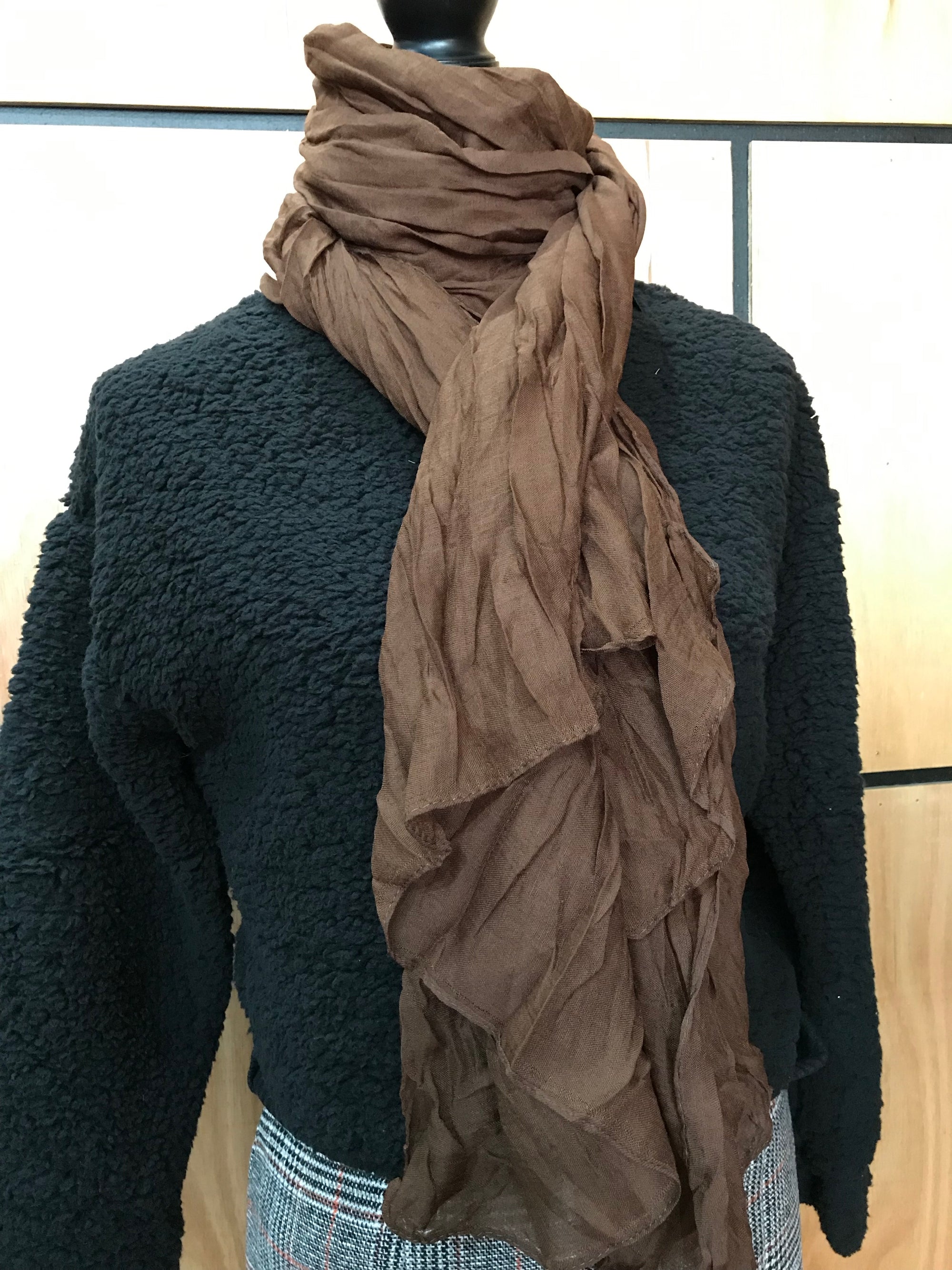 Womens Cotton Voile Scarf • Assorted Colours 