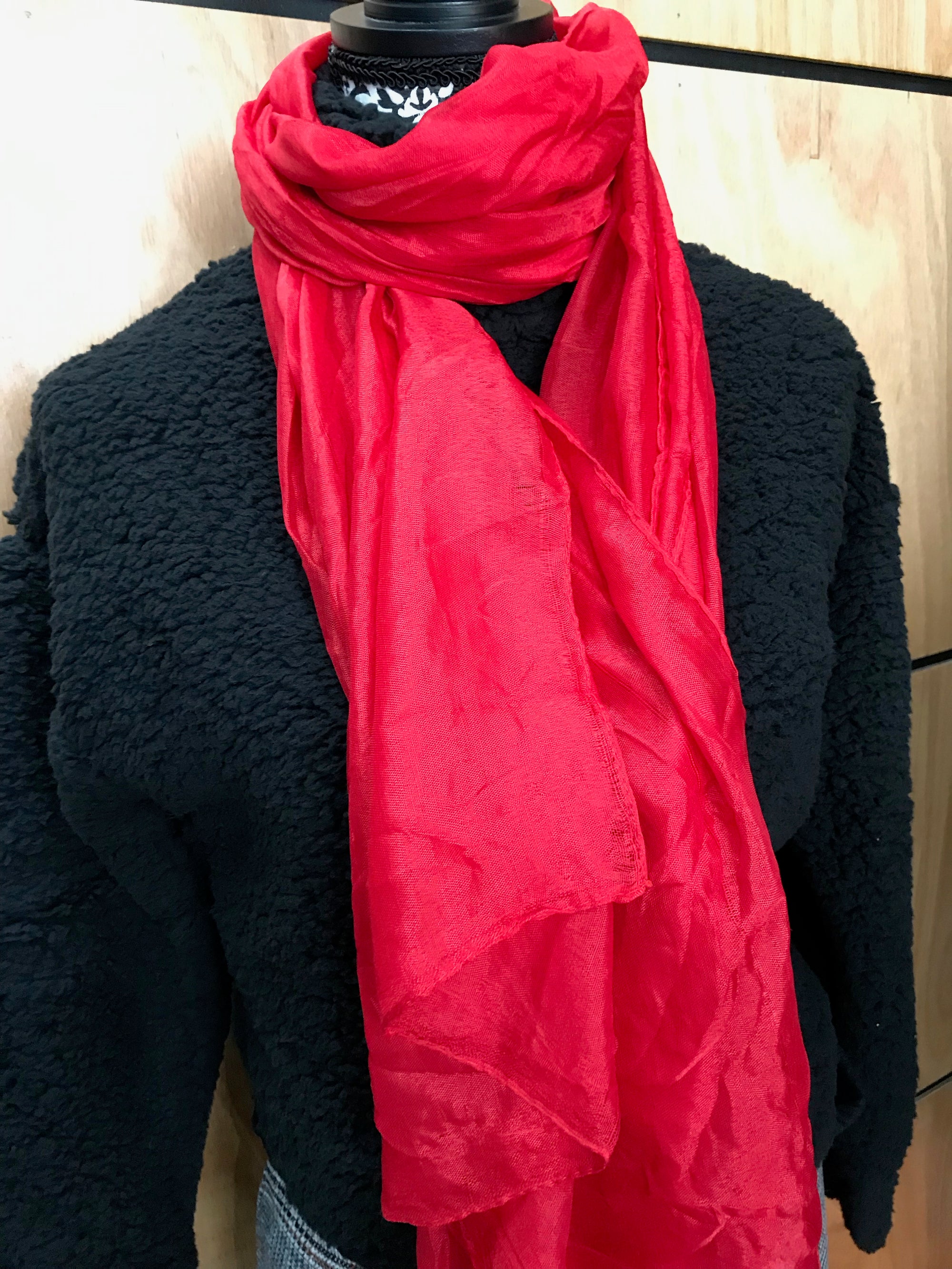 Womens Cotton Voile Scarf • Assorted Colours 