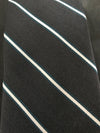 Tie • Grey with White and Green Stripes • Van Heusen