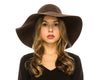 Womens 70s Style Felt Brimmed Hat