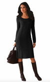 Womens Sweater Dress • Black
