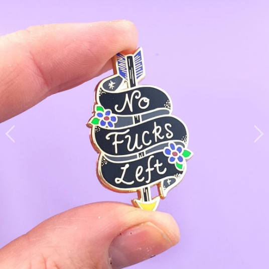 Jubly Umph Lapel Pin • No Fucks Left