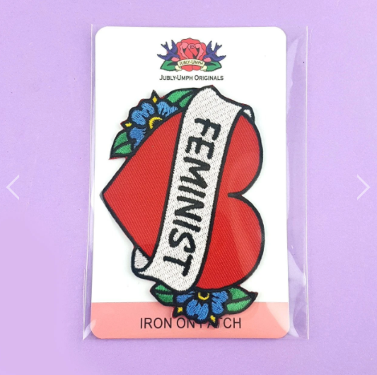 Jubly Umph Embroidered Patch • Feminist Heart
