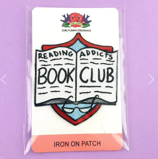 Jubly Umph Embroidered Patch • Reading Addicts