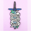 Jubly Umph Embroidered Patch • Fighting Invisible Battles