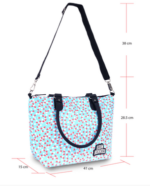 SIX BUNNIES HEARTS OVERNIGHT Bag