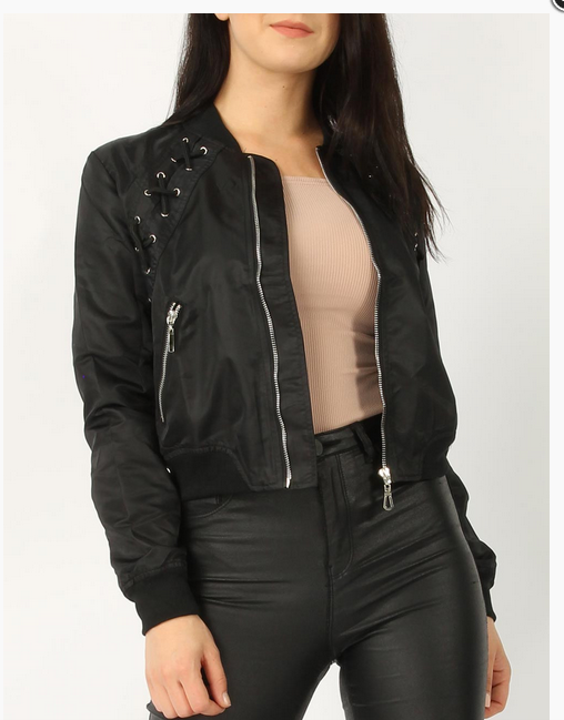 Bomber Jacket • Lace and Eyelet