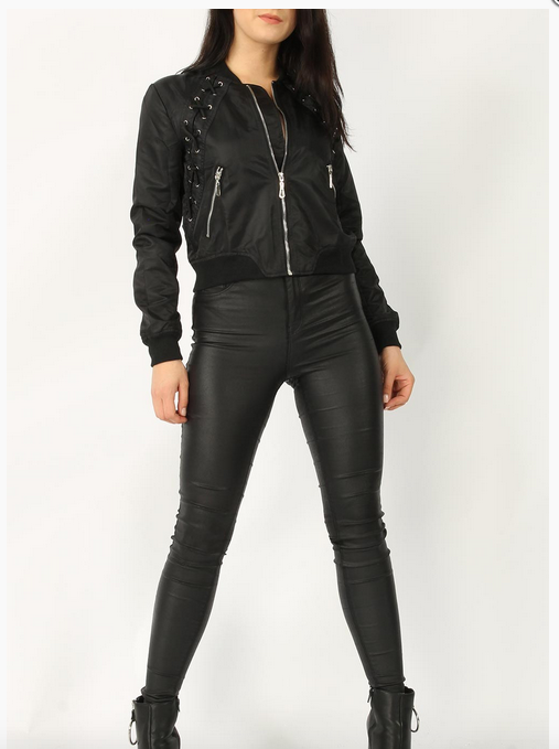 Bomber Jacket • Lace and Eyelet
