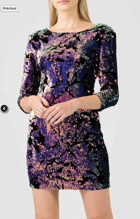 Velvet Sequin Dress